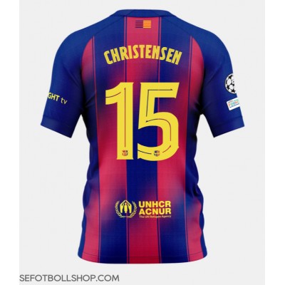 Billiga Barcelona Andreas Christensen #15 Hemma fotbollskläder 2025-26 Kortärmad Billiga Barcelona Andreas Christensen #15 Hemma fotbollskläder 2025-26 Kortärmad
